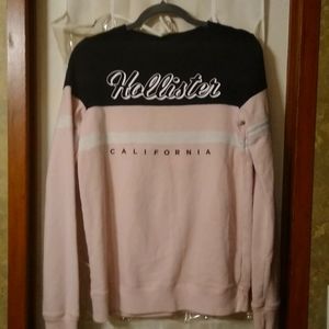 Hollister black and pink sweater